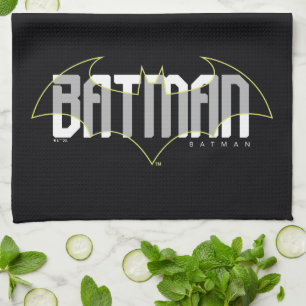 Batman Hi-Tech Name Grafik Geschirrtuch