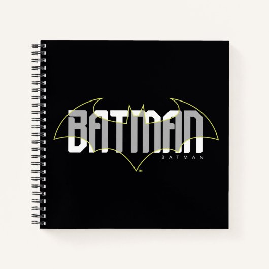 Batman Hi-Tech Name Grafik Notizblock (Vorderseite)