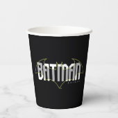 Batman Hi-Tech Name Grafik Pappbecher (Rückseite)