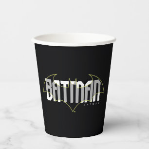 Batman Hi-Tech Name Grafik Pappbecher