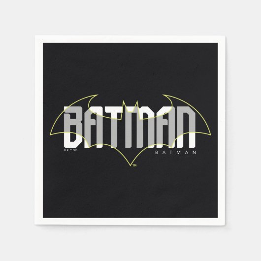 Batman Hi-Tech Name Grafik Serviette (Vorderseite)