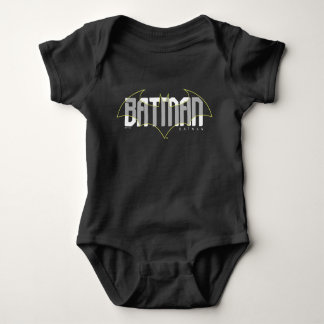 Batman Hi-Tech Name Graphic Baby Strampler
