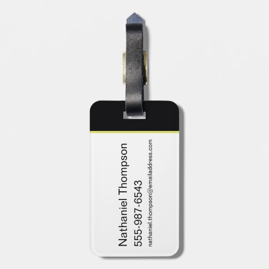 Batman Hi-Tech Name Graphic Gepäckanhänger (Rückseite vertikal)