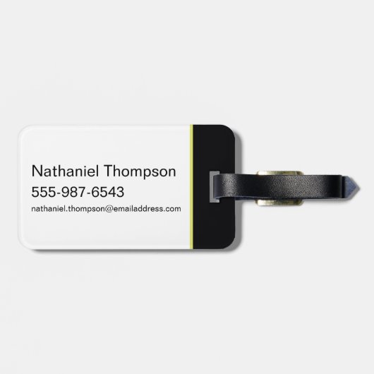 Batman Hi-Tech Name Graphic Gepäckanhänger (Rückseite horizontal)