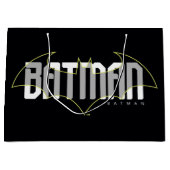 Batman Hi-Tech Name Graphic Große Geschenktüte (Vorderseite)