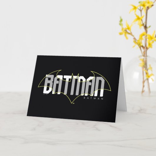 Batman Hi-Tech Name Graphic Karte (Gelbe Blume)