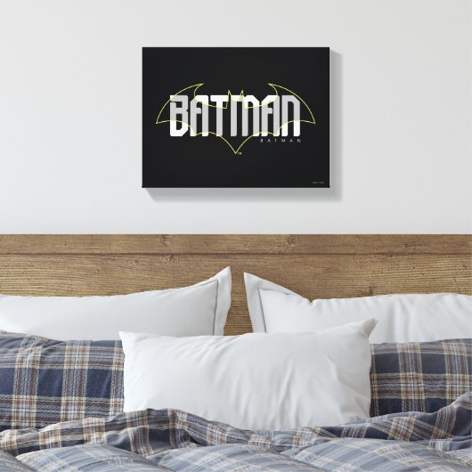 Batman Hi-Tech Name Graphic Leinwanddruck (Insitu (Schlafzimmer))