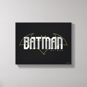 Batman Hi-Tech Name Graphic Leinwanddruck