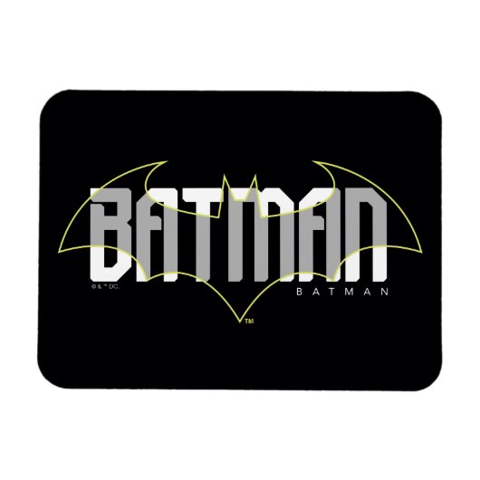 Batman Hi-Tech Name Graphic Magnet (Horizontal)