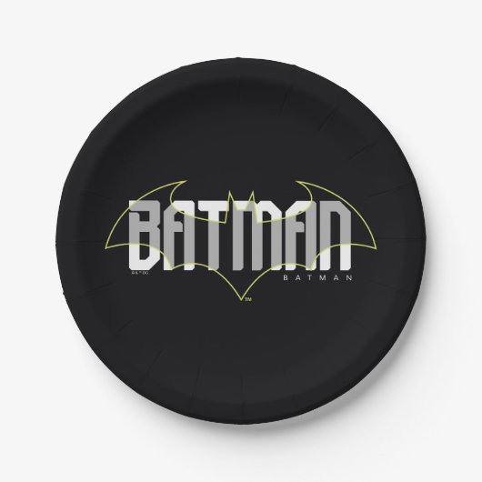Batman Hi-Tech Name Graphic Pappteller (Vorderseite)