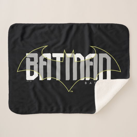 Batman Hi-Tech Name Graphic Sherpadecke (Vorderseite (Horizontal))
