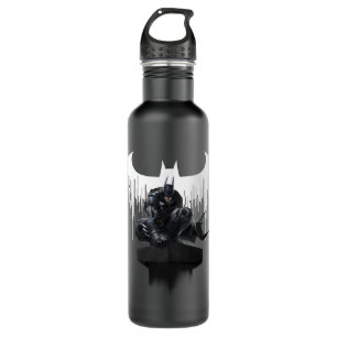 Batman hockte auf einer Säule Trinkflasche