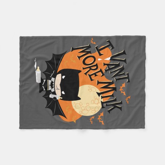 Batman | Ich will mehr Milch Fleecedecke (Vorderseite (Horizontal))