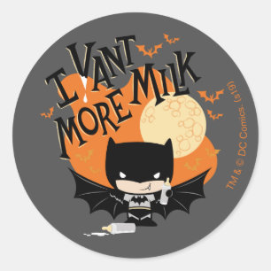 Batman   Ich will mehr Milch Runder Aufkleber