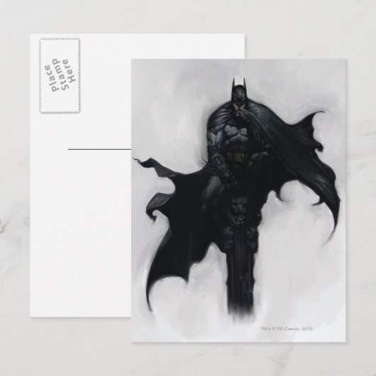 Batman Illustration Postkarte (Vorne/Hinten)