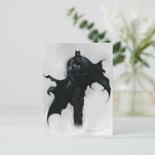 Batman Illustration Postkarte (Stehend Vorderseite)