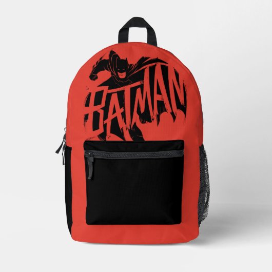 Batman Ink Brush Name Bedruckter Rucksack (Vorderseite)