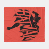Batman Ink Brush Name Fleecedecke (Vorderseite (Horizontal))