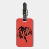 Batman Ink Brush Name Gepäckanhänger (Vorderseite vertikal)