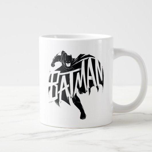 Batman Ink Brush Name Jumbo-Tasse (Rechts)