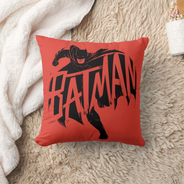 Batman Ink Brush Name Kissen (Decke)
