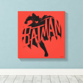 Batman Ink Brush Name Leinwanddruck (Insitu (Holzboden))