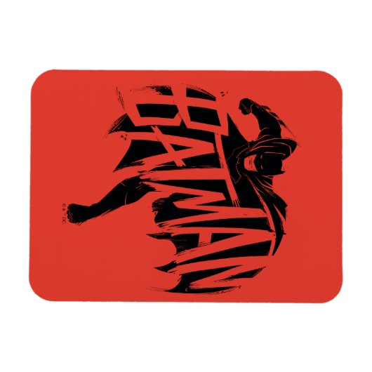Batman Ink Brush Name Magnet (Horizontal)