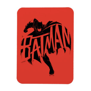 Batman Ink Brush Name Magnet