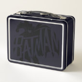 Batman Ink Brush Name Metall Brotdose (Rückseite)
