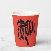 Batman Ink Brush Name Pappbecher (Rückseite)