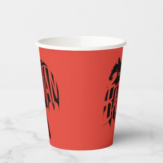 Batman Ink Brush Name Pappbecher (Links)