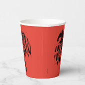 Batman Ink Brush Name Pappbecher (Rechts)