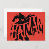 Batman Ink Brush Name Postkarte (Vorne/Hinten)