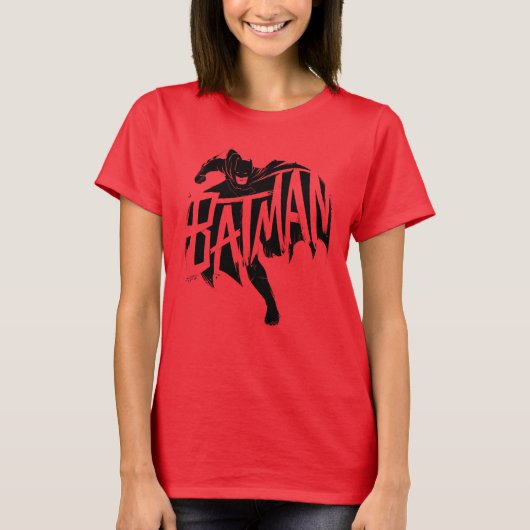 Batman Ink Brush Name T-Shirt (Vorderseite)