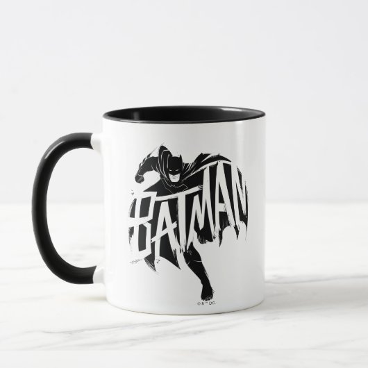 Batman Ink Brush Name Tasse (Links)