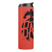 Batman Ink Brush Name Thermosbecher (Nach links gedreht)