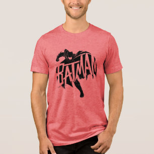 Batman Ink Brush Name Tri-Blend Shirt