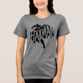 Batman Ink Brush Name Tri-Blend Shirt (Vorderseite)