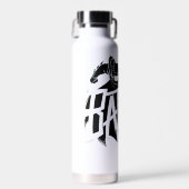 Batman Ink Brush Name Trinkflasche (Vorne)