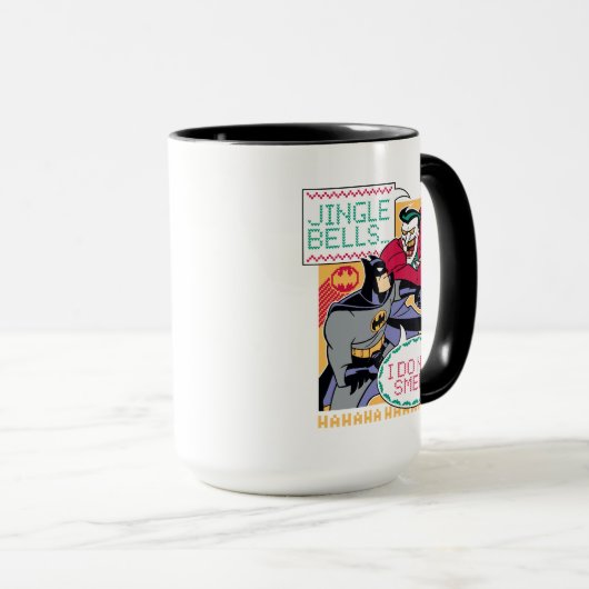 Batman | Jingle Bells, ich rieche nicht! Tasse (VorderseiteRechts)