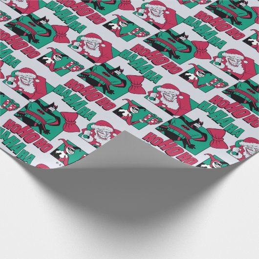 Batman | Joker Santa Pattern Geschenkpapier (Ecke)