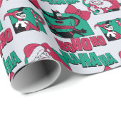 Batman | Joker Santa Pattern Geschenkpapier (Rolleneckpunkt)