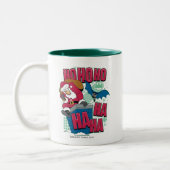 Batman | Joker Weihnachtsmann Klettersteig Kletter Zweifarbige Tasse (Links)