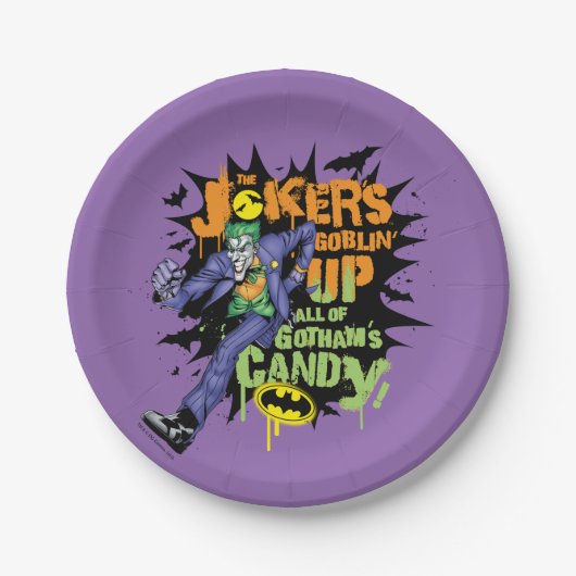 Batman | Jokers Goblin' Up Gotham's Candy Pappteller (Vorderseite)