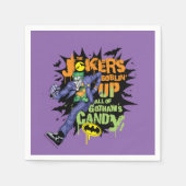 Batman | Jokers Goblin' Up Gotham's Candy Serviette (Vorderseite)