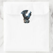 Batman Jumping Down Action Shot Runder Aufkleber (Tasche)