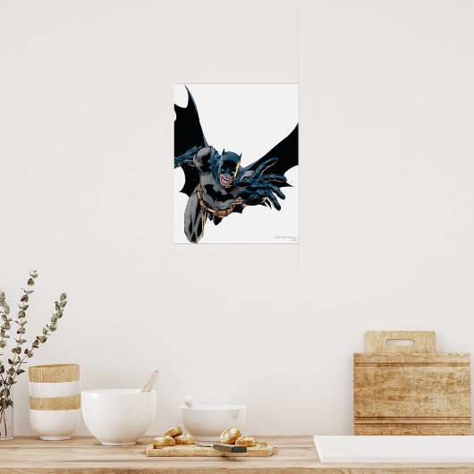 Batman Jumping Forward, Yell Poster (Küche)