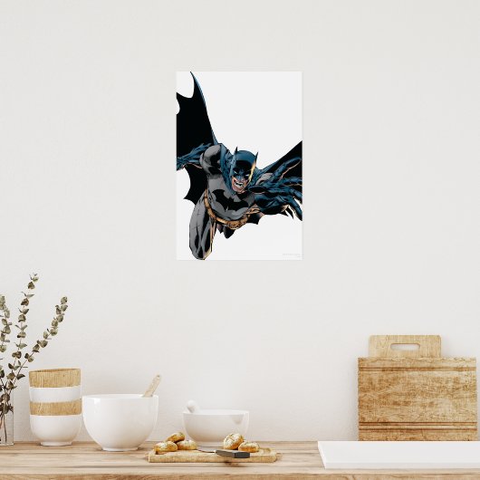 Batman Jumping Forward, Yell Poster (Küche)