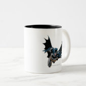 Batman Jumping Forward, Yell Zweifarbige Tasse (VorderseiteRechts)