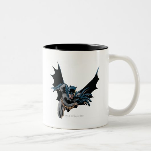 Batman Jumping Forward, Yell Zweifarbige Tasse (Rechts)